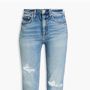 Rag and Bone Cate mid rise skinny with holes